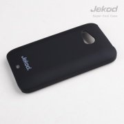 Чехол для HTC Desire 200 пластик Jekod черный (пленка в комплекте)