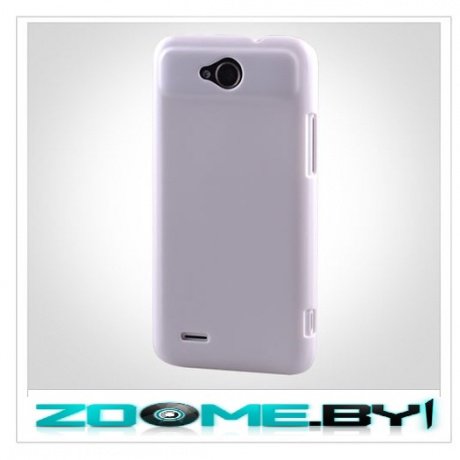 Чехол для ZTE Grand X Quad (V987) пластик Mobile Case белый (пленка в комплекте) фото