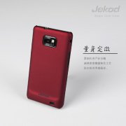 Чехол для Samsung i9100 Galaxy S II пластик Jekod красный (пленка в комплекте)