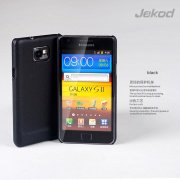 Чехол для Samsung i9100 Galaxy S II кожаный Jekod черный (пленка в комплекте)