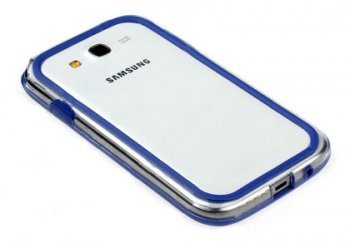 Чехол для Samsung i9500 Galaxy S IV бампер Griffin синий фото