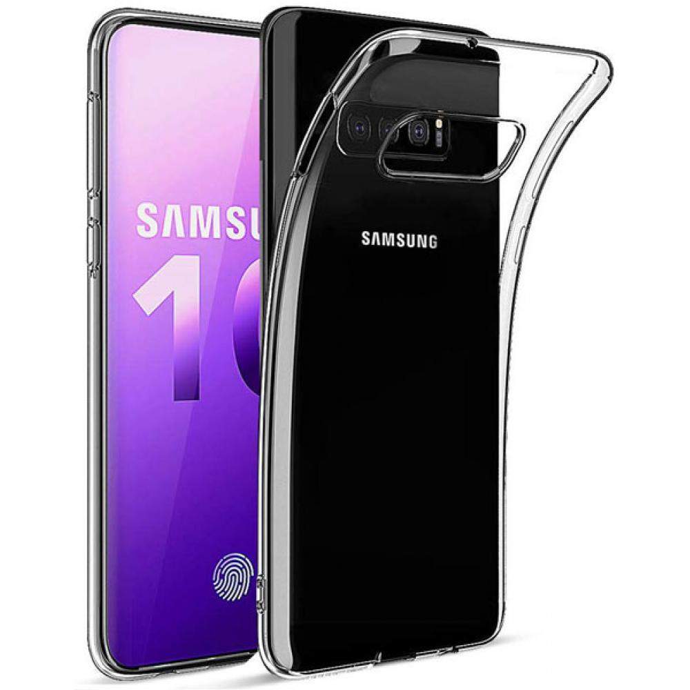 Чехол для Samsung Galaxy S10 силиконовый глянцевый прозрачный