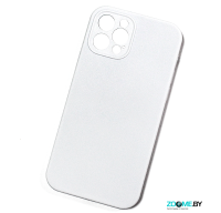 Чехол для iPhone 12/ 12 Pro с защитой камеры Silicone case белый