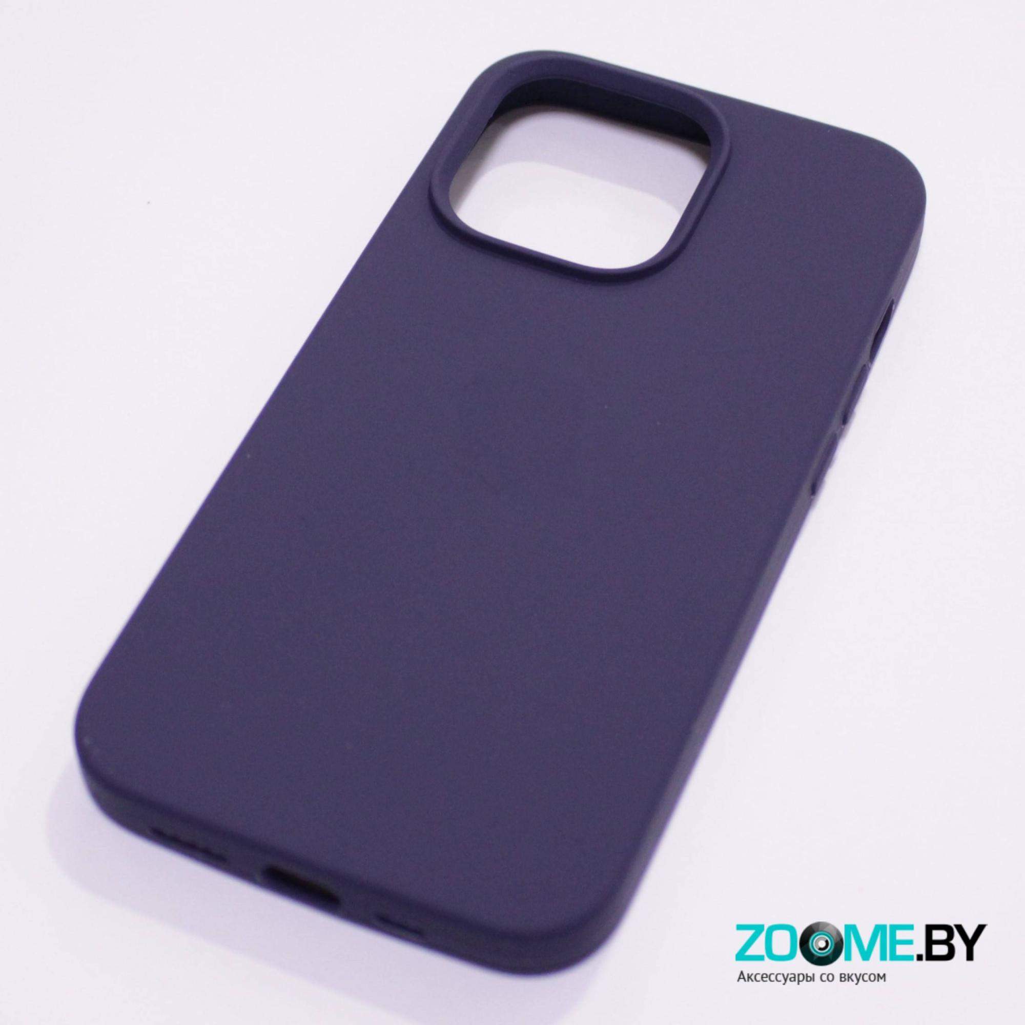 Чехол для Iphone 13 Pro Slilicone Case темно-синий