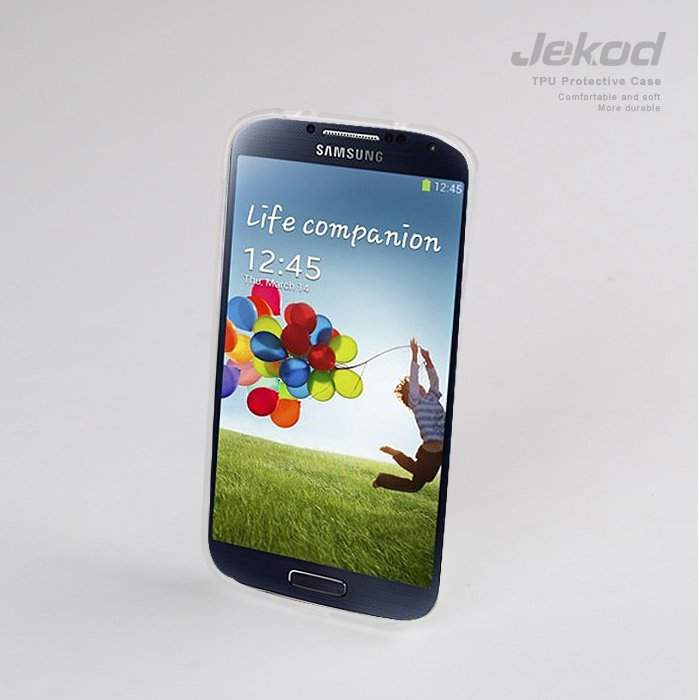 Чехол для Samsung i9500 Galaxy S IV гелевый Jekod белый