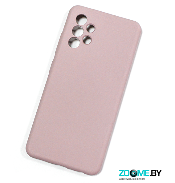 Чехол для Samsung Galaxy A32 4G Silicone case пудровый