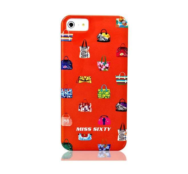 Чехол-накладка для iPhone 5/5s силиконовый Miss Sixty Pop Art-Bags (M3014-I5BOR)