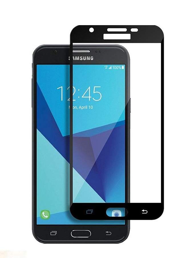 Защитное стекло на экран для Samsung Galaxy J7 (2017) (J730) Glass Pro Full Screen 3D 0.33мм золото экран)
