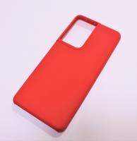 Чехол для Samsung Galaxy S21 Ultra Silicone Case красный