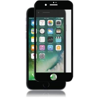 Защитное стекло на экран для iPhone 7 Plus Glass 100D Black 0.33мм (Установка в подарок!)
