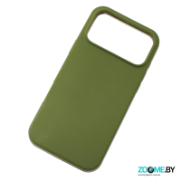 Чехол для iPhone 17 Pro Max Silicone case темно-зеленый