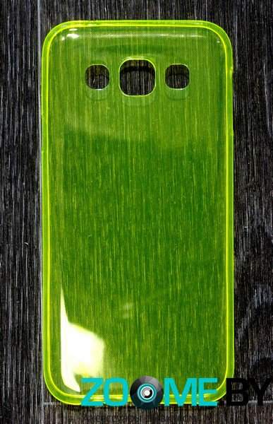 Чехол-накладка для Samsung Galaxy E5 (E500H) силиконовый SMART глянцевый желтый
