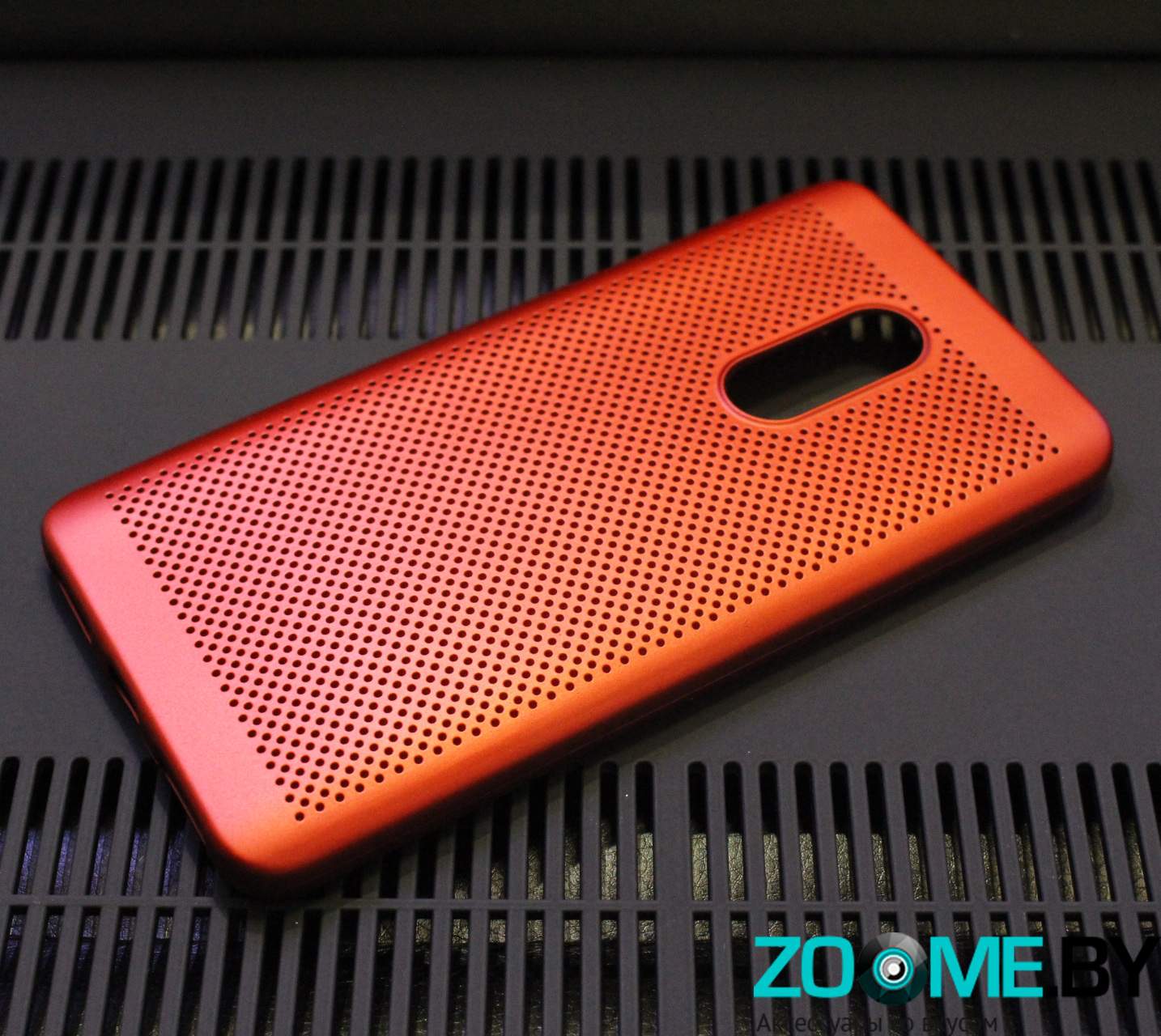 Чехол для Xiaomi Redmi Note 4X силикон перфорированный красный