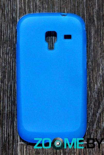 Чехол для Samsung i8160 Galaxy Ace 2 силиконовый SMART матовый голубой