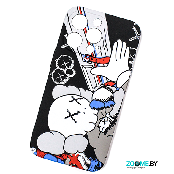 Чехол для iPhone 13 Pro Luxo с рисунком черный