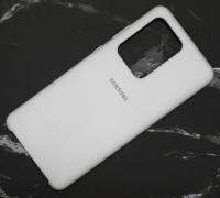 Чехол для Samsung Galaxy S20 Ultra Silicone Case белый