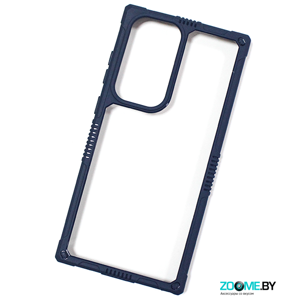 Чехол для Samsung Galaxy S23 Ultra Profit синий-прозрачный