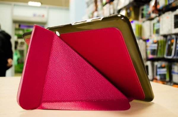 Чехол для Samsung Galaxy Tab 2 10.1 (GT-P5100) Lux Case розовый (кожа+силикон)