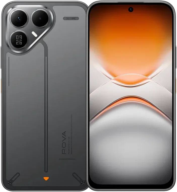 Гидрогелевая пленка ААА класса для Tecno Pova 8 глянцевая (установка в подарок!)
