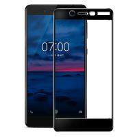 Защитное стекло на экран для Nokia 7 Glass Pro Full Screen 3D 0.33мм черное (на весь экран)