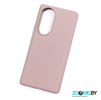 Чехол для Honor 70 Silicone case нежно-розовый