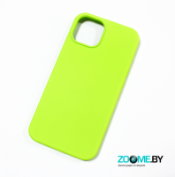 Чехол для iPhone 14 Silicone case салатовый