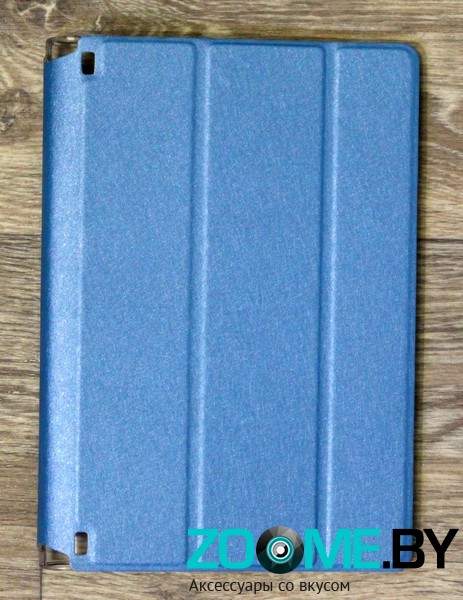 Чехол для Lenovo Yoga Tablet 3 8" книга Trans Cover с прозрачным основание голубой