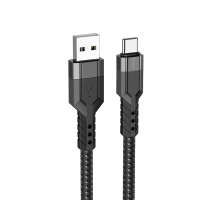 Кабель Hoco USB на Type-C U110 1.2м, черный