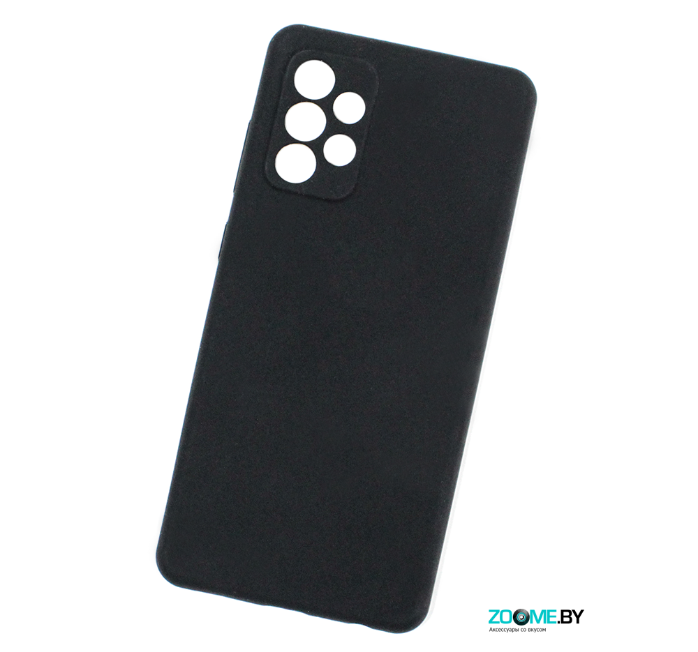Чехол для Samsung Galaxy A72 Silicone case черный