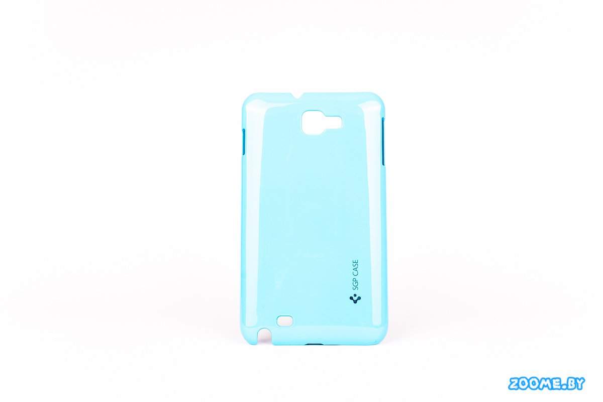 Накладка на заднюю крышку SGP Case для Samsung n7000 Galaxy Note голубой пластик