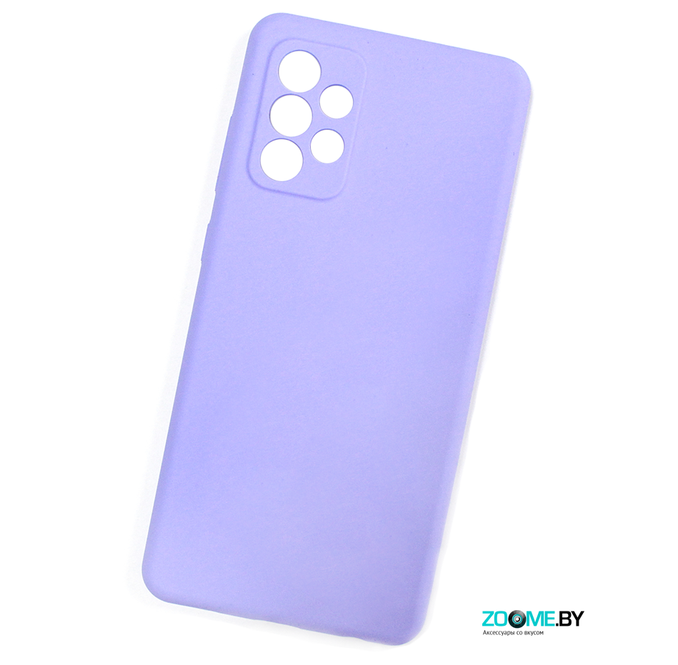 Чехол для Samsung Galaxy A72 Silicone case сиреневый