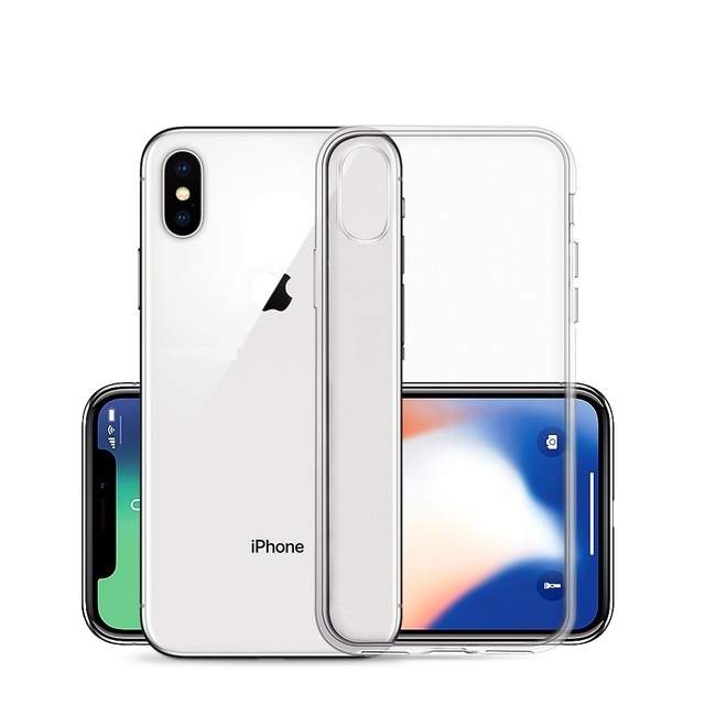 Чехол для iPhone XS Max силиконовый прозрачный глянцевый