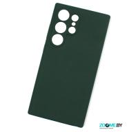 Чехол для Samsung Galaxy S25 Ultra Silicone case темно-зеленый