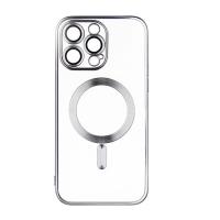 Чехол для iPhone 16 Pro J-case с Magsafe силиконовый прозрачный серый