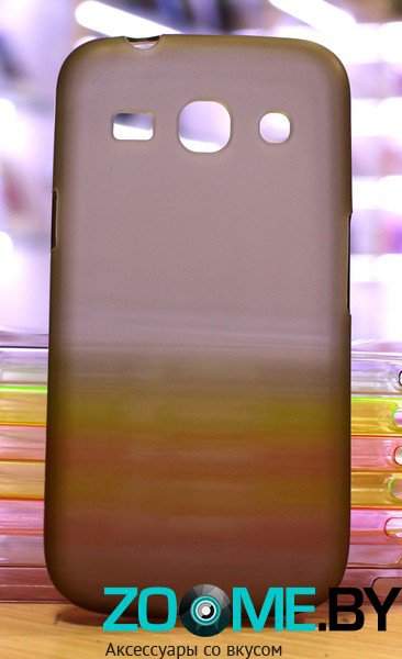 Чехол-накладка для Samsung Galaxy Star Advance (G350E) силиконовый SMART матовый серый