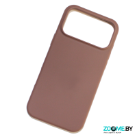 Чехол для iPhone 17 Pro Max Silicone case коричневый