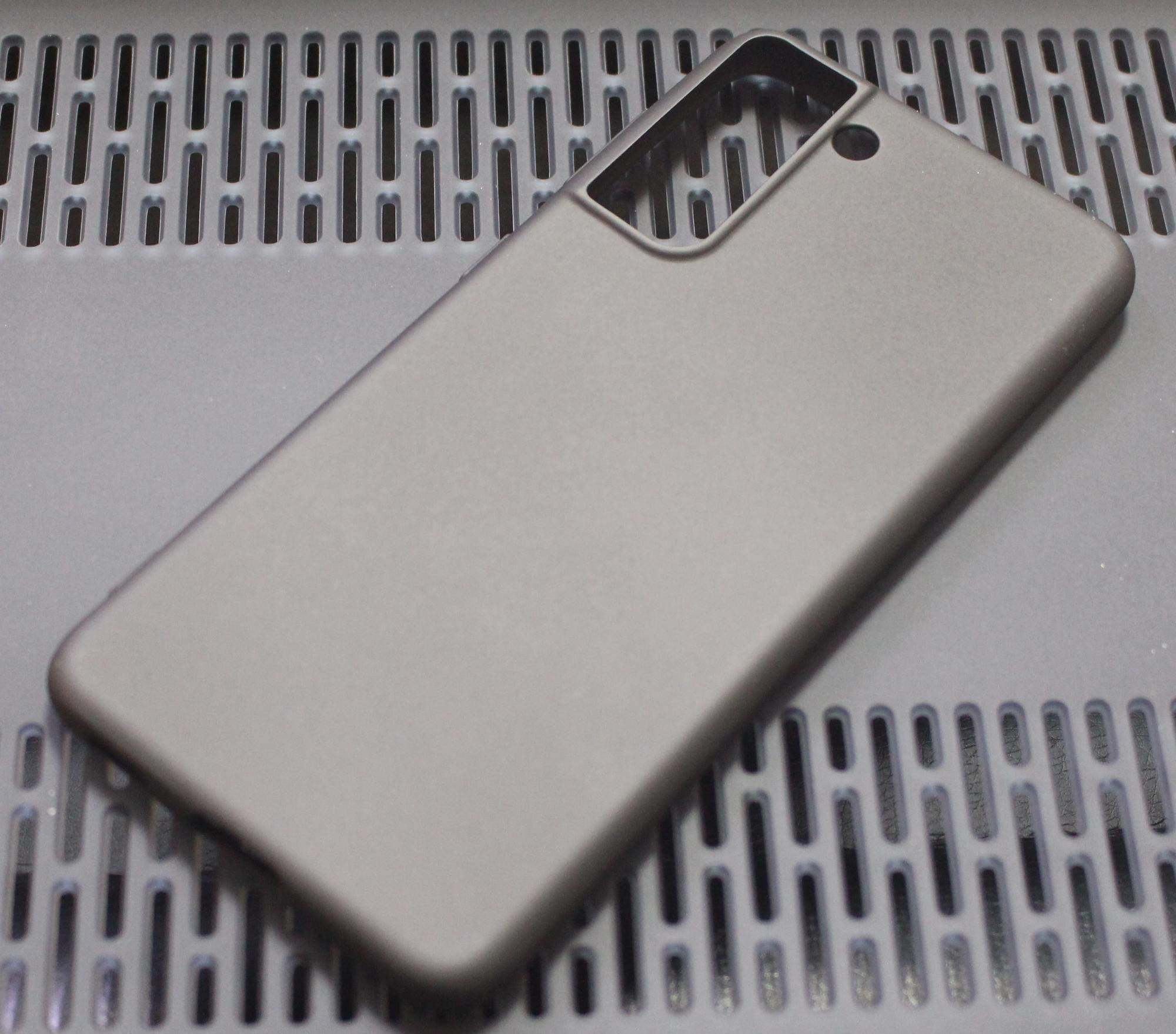 Чехол для Samsung Galaxy S21 Plus матовый черный