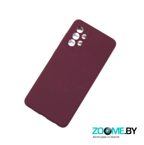 Чехол для Samsung Galaxy A52 Silicone Case бордовый