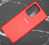 Чехол для Samsung Galaxy S20 Ultra Silicone Case красный