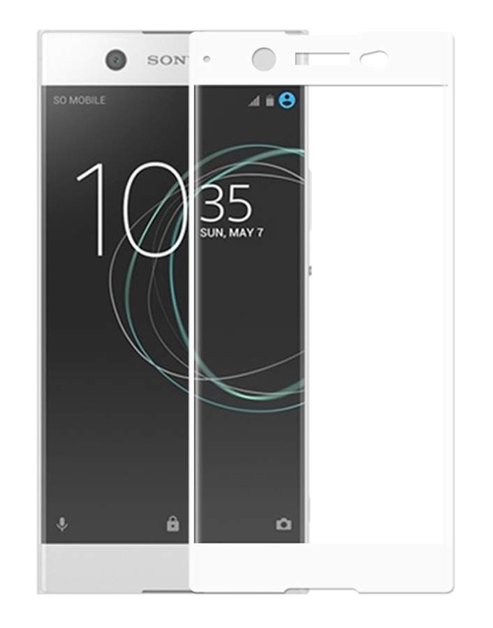 Защитное стекло на экран для Sony Xperia XZs Glass Pro белое (на весь экран)