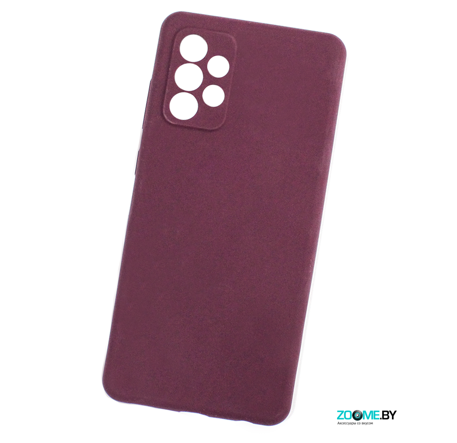 Чехол для Samsung Galaxy A72 Silicone case бордовый
