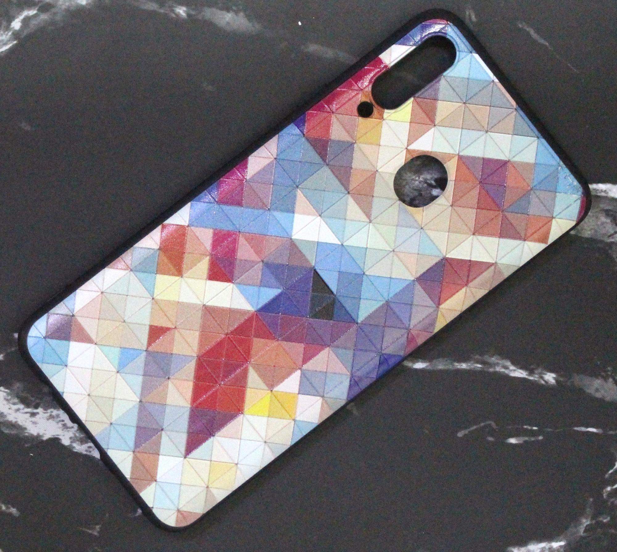 Чехол для Samsung Galaxy A20S силиконовый цветная мозайка