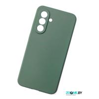 Чехол для Samsung Galaxy A36 Silicone case темно-зеленый