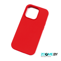 Чехол для iPhone 15 Pro Silicone case красный