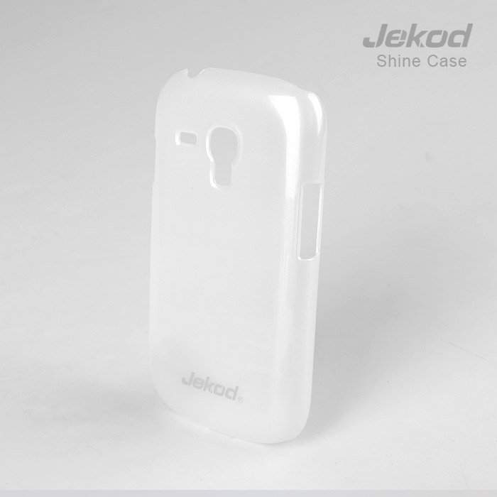 Пластиковая накладка на заднюю крышку Jekod для Samsung i8190 Galaxy S3 Mini белая глянцевая