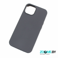 Чехол для iPhone 15 Plus Silicone case серый