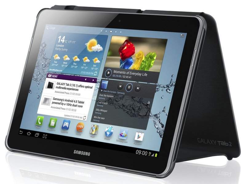 Чехол для Samsung Galaxy Tab ll 10.1 GT-P5100 книга полиуретановый чёрный