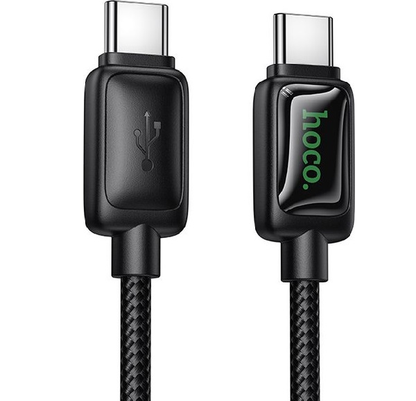 Кабель Hoco U146 Type-C на Type-C, 60W, 1.2м, черный