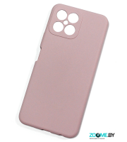 Чехол для Huawei Honor X8 Silicone case нежно-розовый