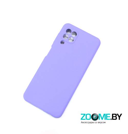 Чехол для Samsung Galaxy A22 Silicone Case васильковый
